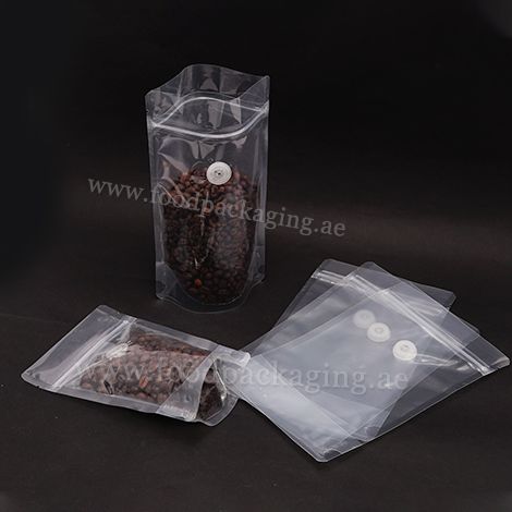 Clear Clear Stand Up Pouch With Valve