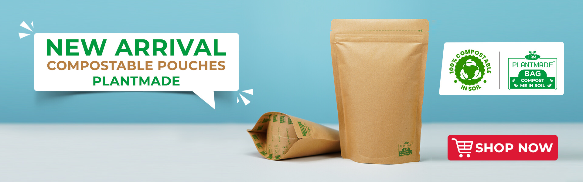 Compostable Pouches (Plant-made)